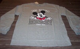 Walt Disney Mickey Mouse Since 1928 Long Sleeve T-Shirt Mens Large New w/ Tag - $24.74
