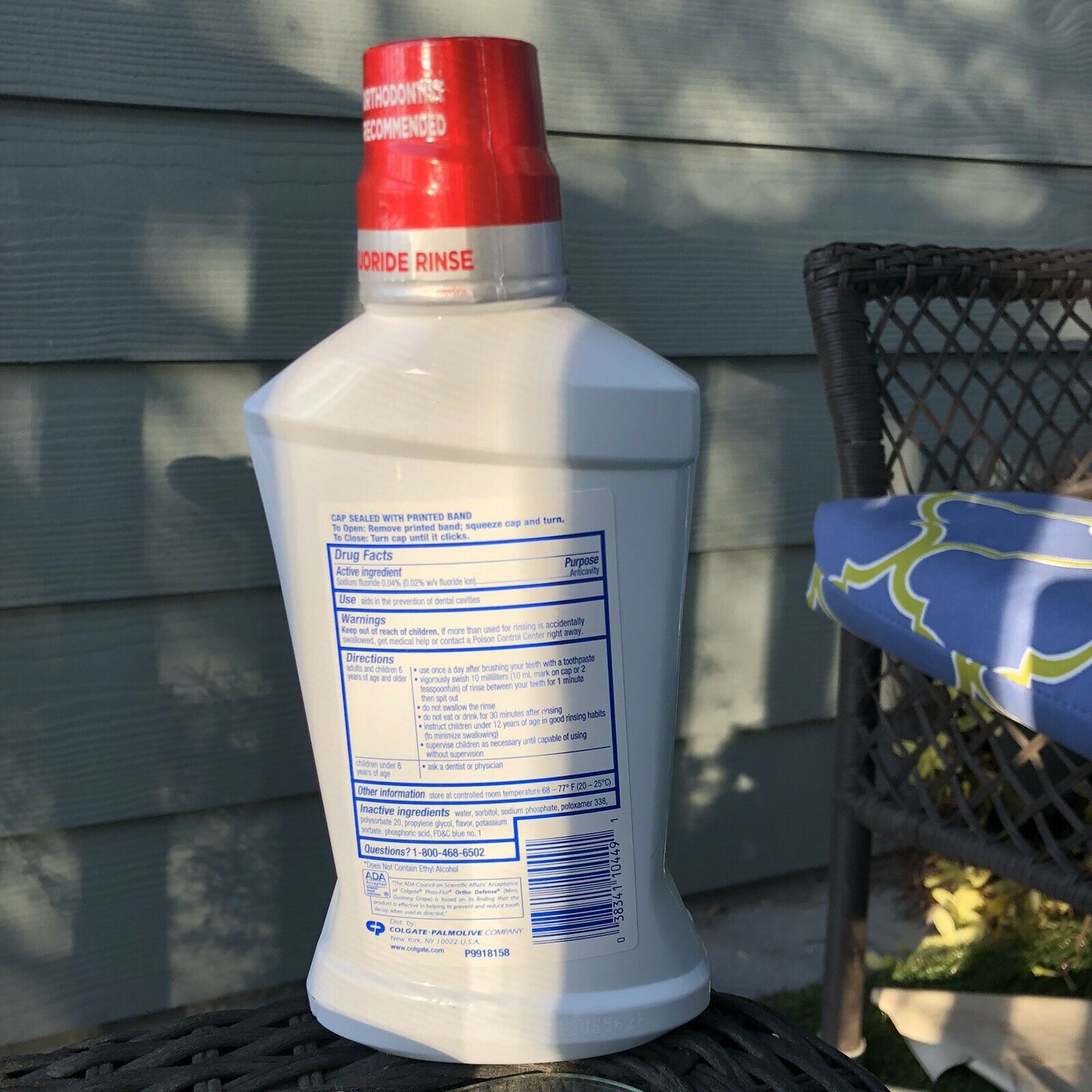 Colgate Ortho Defense Phos Flur Anti Cavity Fluoride Rinse Mint 16.9 oz