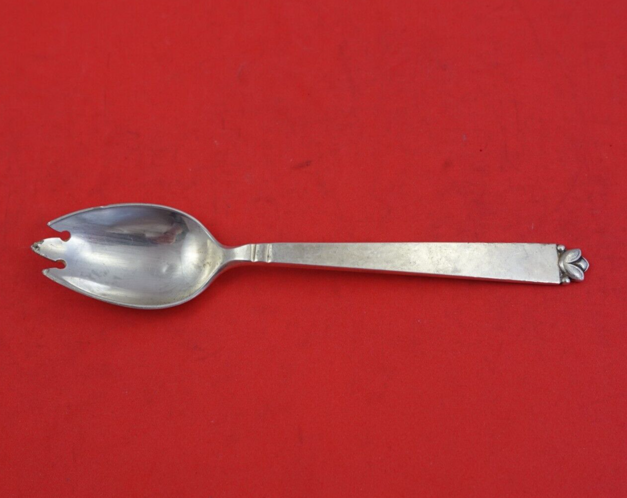 Primary image for Oak Leaf by Old Newbury Crafters ONC Sterling Silver Ice Cream Fork Orig 6 1/8"