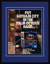 Batman 1990 Game Boy Framed 11x14 ORIGINAL Vintage Advertisement