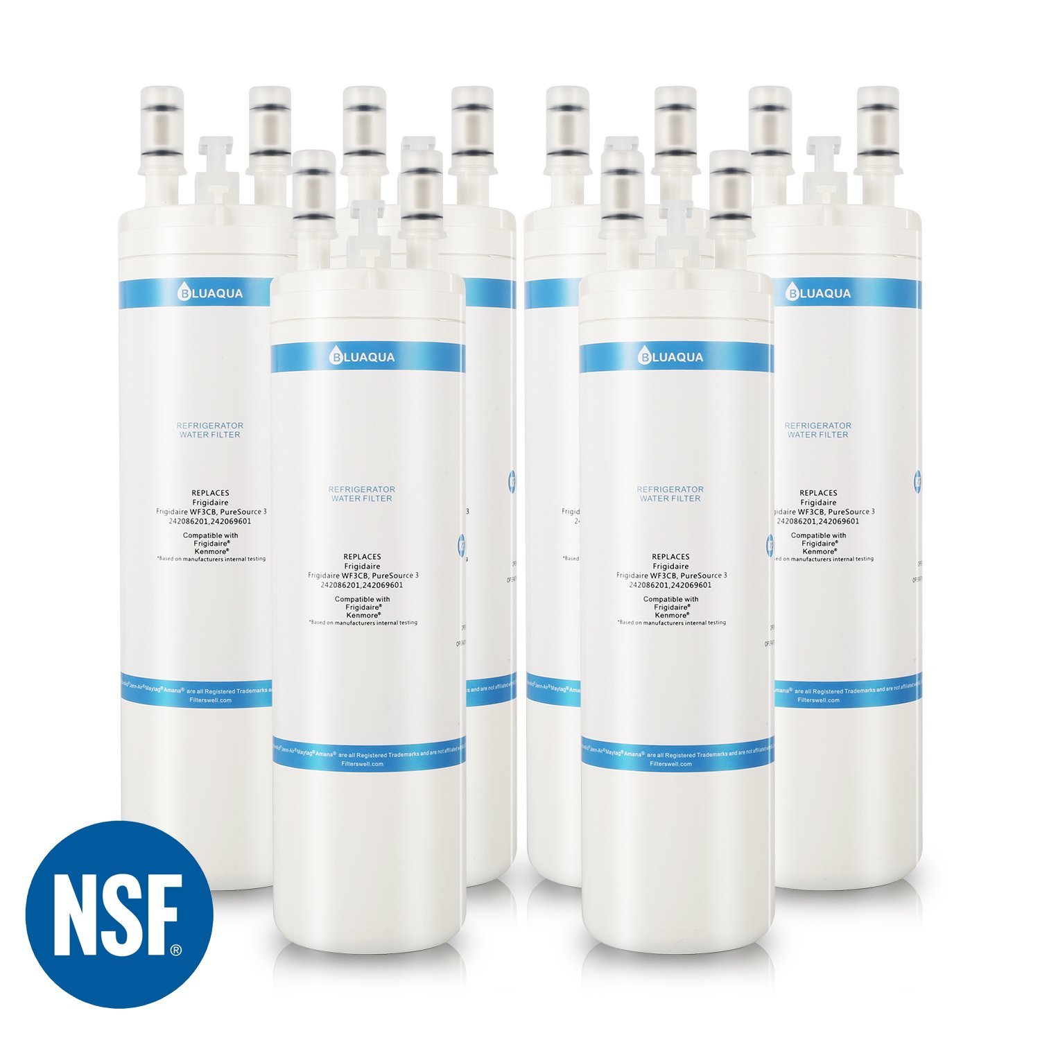 Bluaqua water filter replacement for Frigidaire WF3CB Water Filter