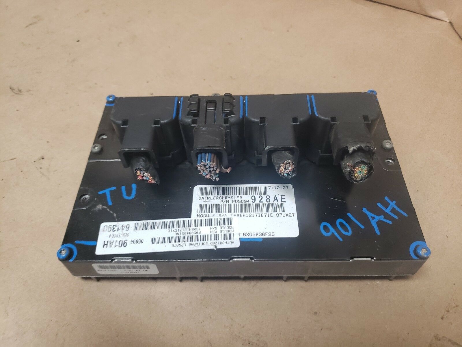 PCM ECM ECU Powertrain Control Module 2007 Dodge Charger 2.7L