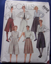 McCall’s Misses Culottes & Skirt Size 12 #2058 - $5.99