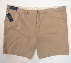 Polo Ralph Lauren Khaki Classic Fit Flat Front Cotton Shorts Men's NWT - $86.24