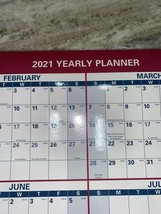 2021 Erasable Calendar, Dry Erase Wall Planner by AT-A-GLANCE, 24in x 36in - $19.55
