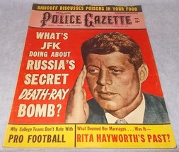 National Police Gazette Tabloid Magazine Novembr 1961 John Kennedy Rita ... - $12.95