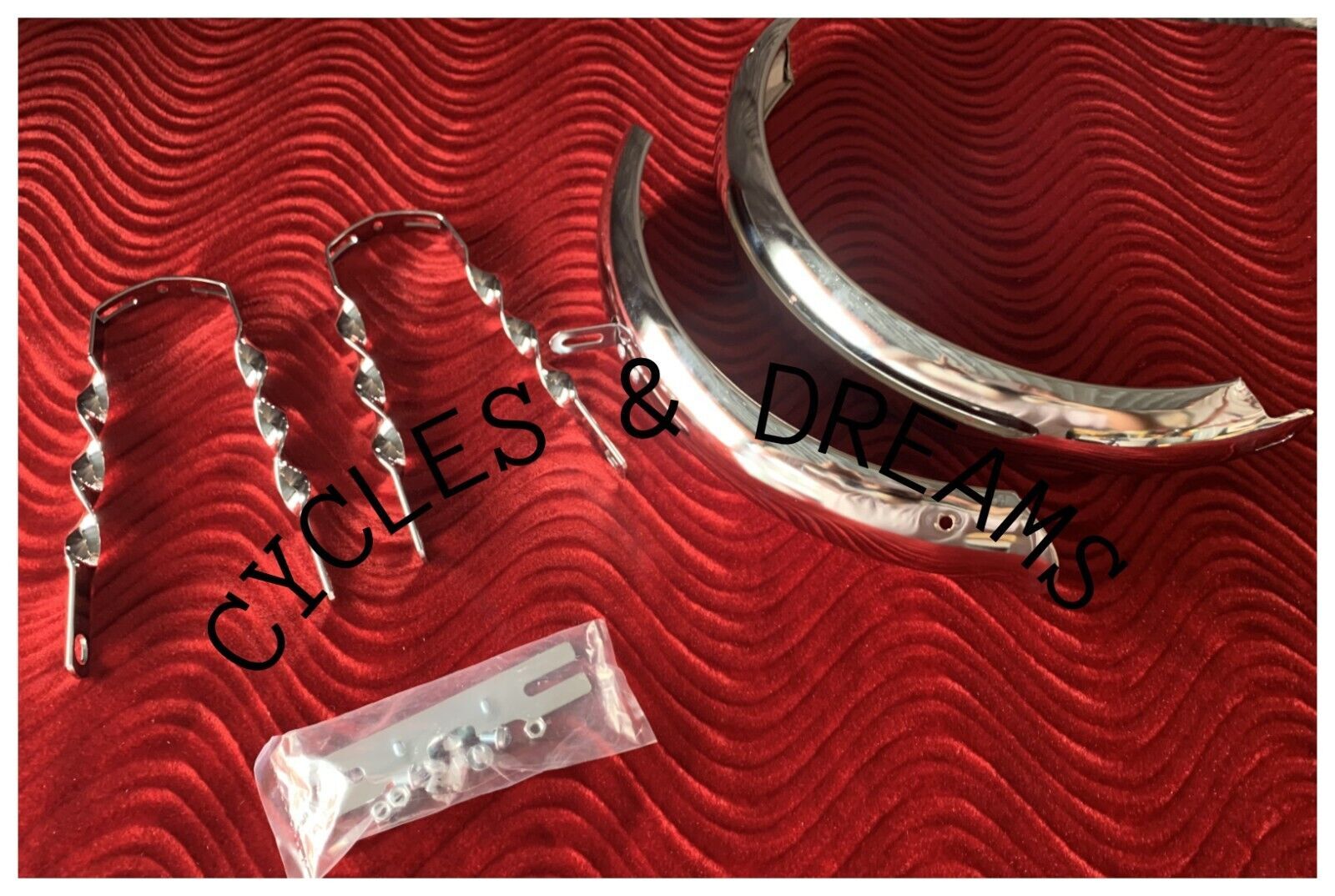 12" LOWRIDER CLASSIC ADJUSTABLE FENDER SET WITH FLAT TWISTED FENDER