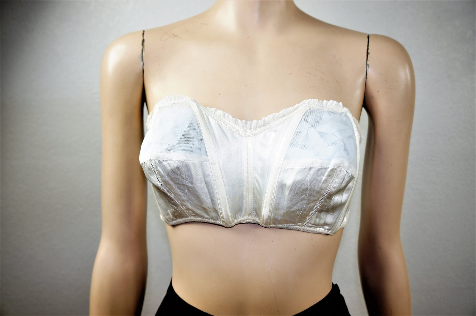 1920s Antique Bralette / Vintage 20's Strapless Bra / Edwardian