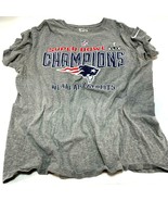 New England Patriots Super Bowl XLIX Champions Mens NIKE T-Shirt Gray Si... - $11.64