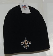 NFL Team Apparel Licensed New Orleans Saints Black Winter Cap image 1