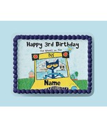 Pete the cat Wheels On the Bus cake topper - $10.99