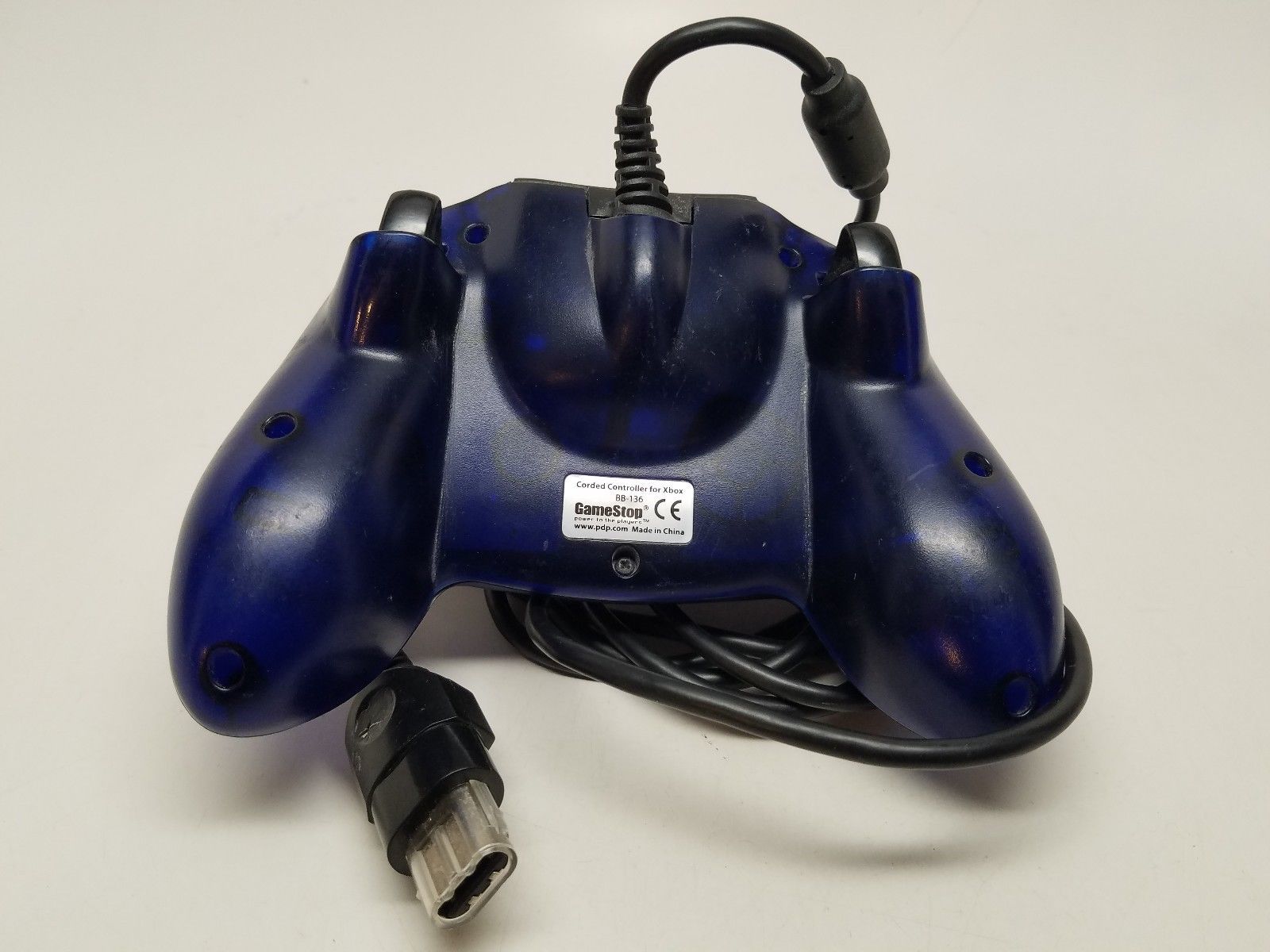 Gamestop Corded Controller for XBOX BB136 Game Stop Dark Blue Game