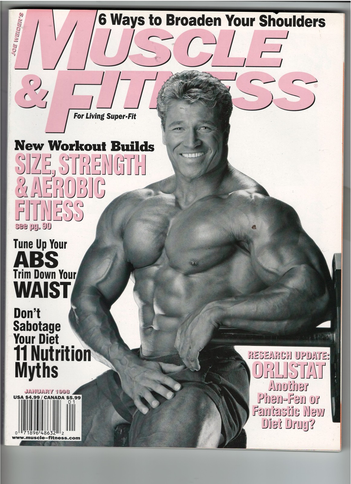 Joe Weider's MUSCLE & FITNESS magazine January 1998 - Magazines