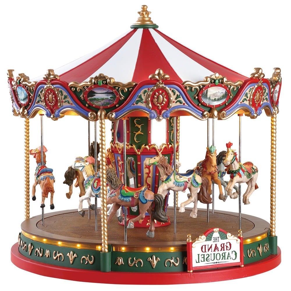 NEW 2018 Lemax Village Accessory Collection The Grand Carousel XMAS ...