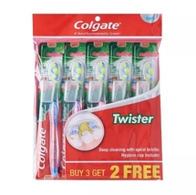 Colgate Deep Cleaning Soft Spiral Toothbrush Unique Twister Bristles (5 Units) - $25.78