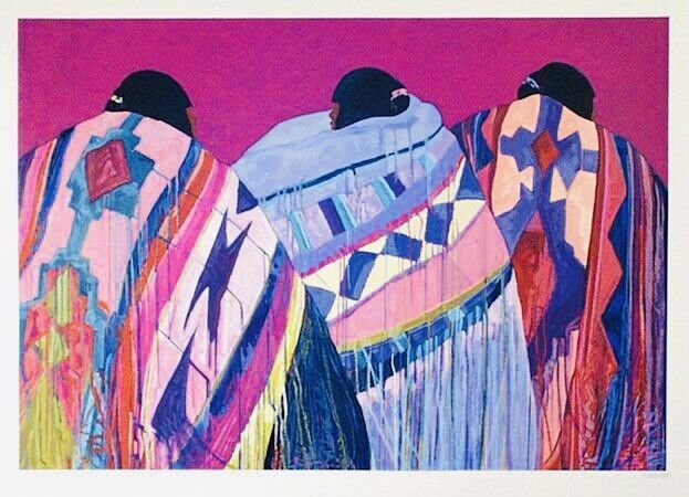 Primary image for DOLONA ROBERTS "PLAZA WOMEN" SERIGRAPH ON PAPER HAND SIGNED & NUMBERED