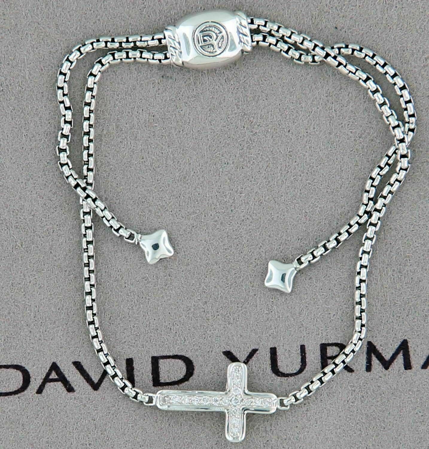 david yurman pave cross bracelet with diamonds