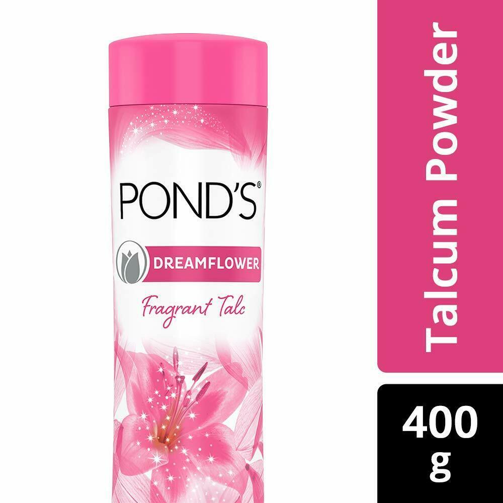POND'S Dreamflower Fragrant Talcum Powder, Pink Lily, 400gm Talcum