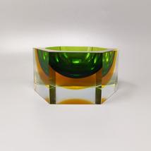 1960s Gorgeous Big Green and Yellow Bowl or Catchall By Flavio Poli for Seguso.  - $520.00
