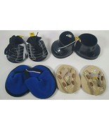 4 Pairs Of Build A Bear Shoes Lot BABW  Boots, Slippers., Cleats, Sandals - $15.99