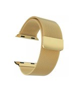 24K Gold Plated Mesh Milanese Loop Band For 42MM 44MM Apple Watch Any Se... - $179.60