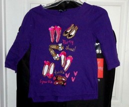 Girls Sz XL 12 Gap Kids Purple 3/4 Sleeve Fashion Shoes Top EUC - $3.75