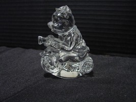 Princess House Lead crystal Rocking Bear Figurine ~A Charmer - $11.99