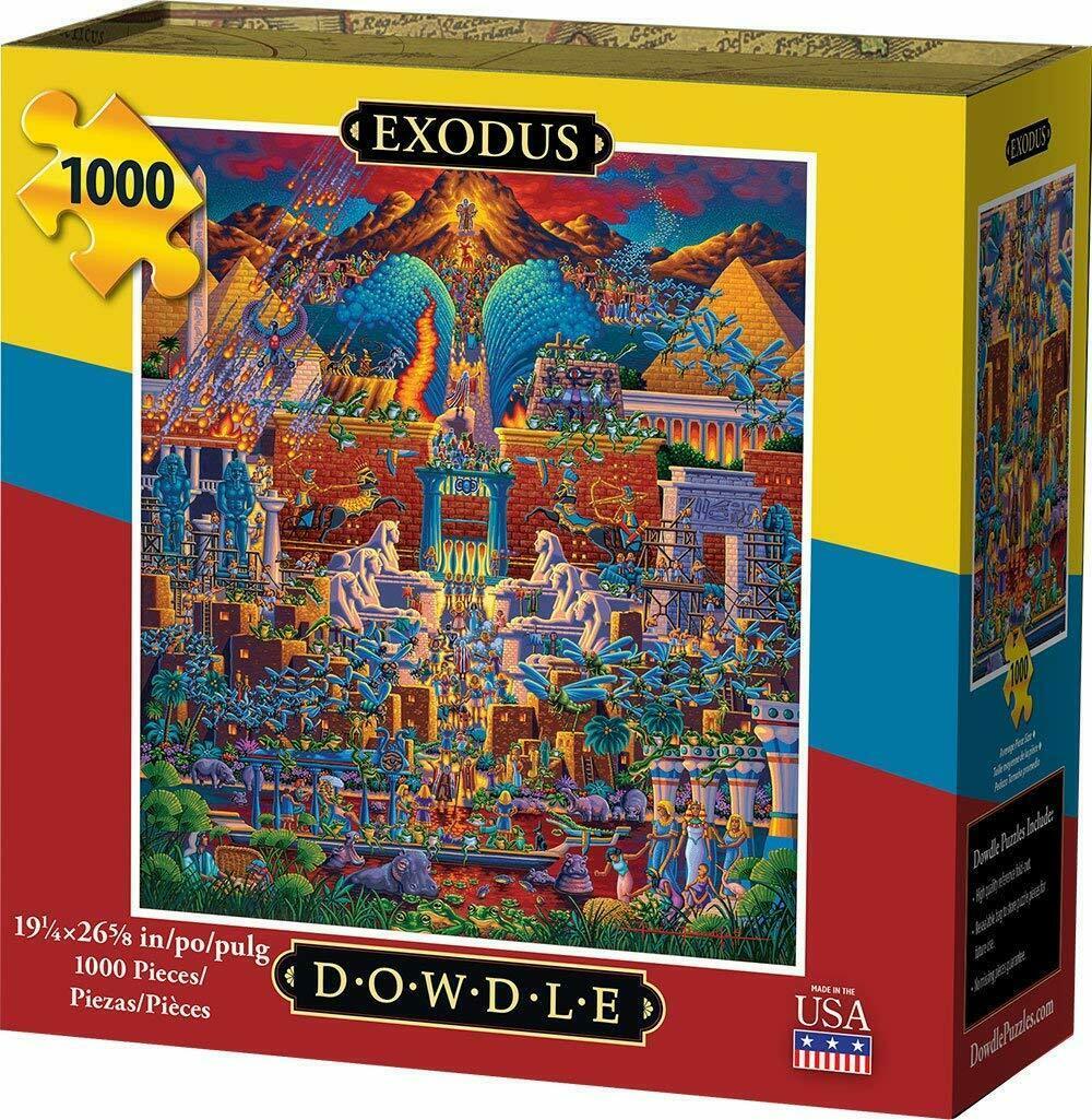 Dowdle Exodus 1000 Piece Jigsaw Puzzle Folk Art Collectors Biblical ...