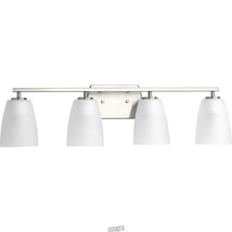 Leap Collection 4-Light Brushed Nickel Bath Light - $120.98