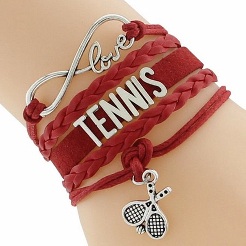 Custom name Tennis Wrap Bracelets Tennis Gift for Tennis sport lover