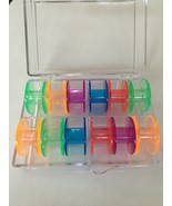 Sa156 Style Rainbow Bobbins 12 Pack With Plastic Case - $6.78