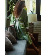 2 layer robes, natural fabric long kimono, gift for mom, gift for her - $148.00