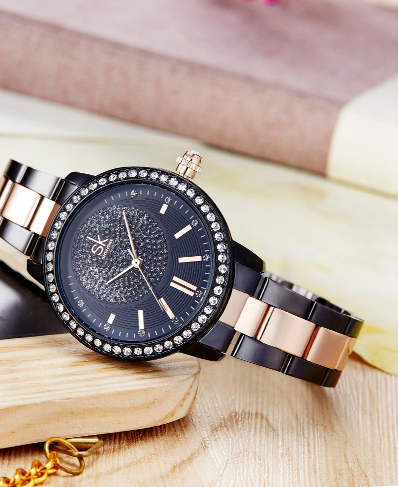New Luxury Best Quality Round Face Analog Ladies Water Resistant Casual Watch