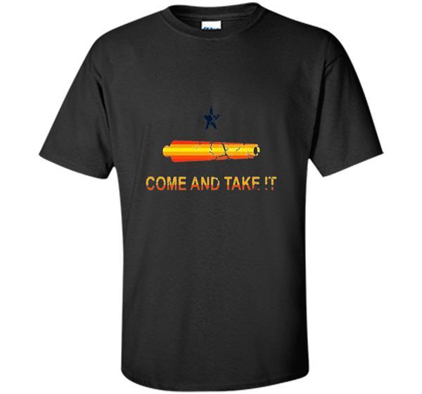 Image of Come And Take It Houston Astro Rainbow Print Baseball T-Shirt Men