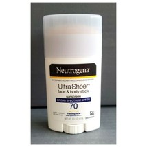 (1) Neutrogena Ultra Sheer Face & Body Stick Sunscreen SPF 70 1.5oz EXP 08/2022 - $29.00