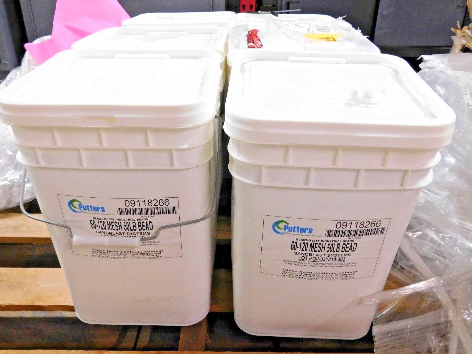 Potters BlastOLite Industrial Beads 60120 Grit 50 Lb Qty 1 09118266