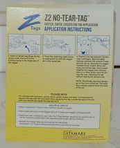 Z2 No Tear ID Tags 930 0200 014 25 Large Yellow Blank Two Piece System image 4