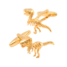Valentine&#39;s Day Gift, Gold Dinosaur Cufflinks KC10111 ** Free Gift ** - $19.99