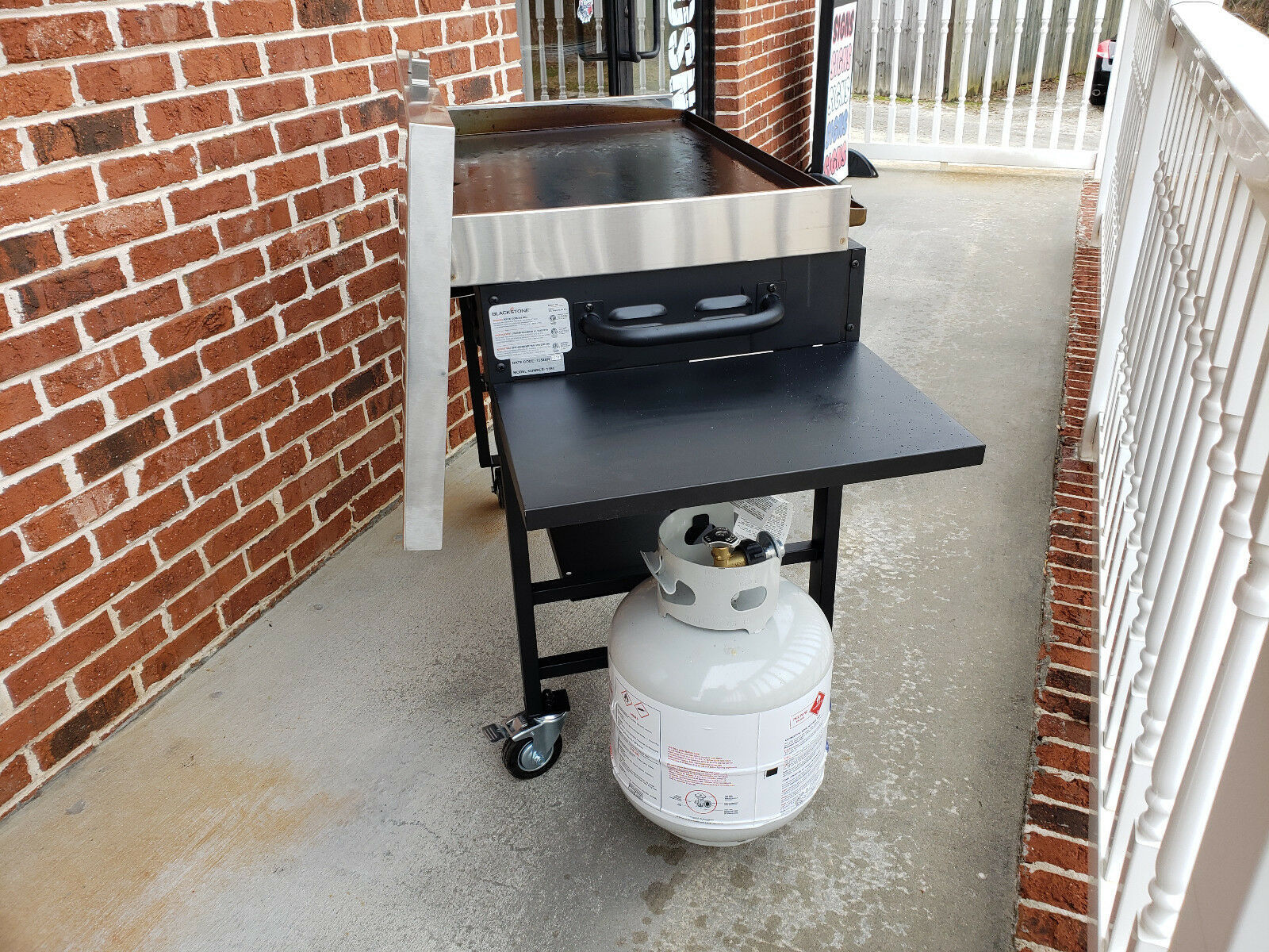 36" Blackstone Griddle stainless cover lid & windscreen reargridddle