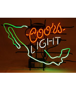 Vintage COORS NEON Light Sign 1999 &quot;MEXICO&quot; Red White Green-Beer Bar Man... - $186.99