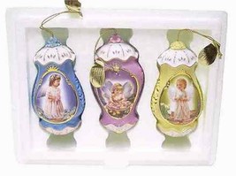 Set of 3 Heavenly Messengers Heirloom Porcelain Ornament Angels Dona Gel... - $29.95