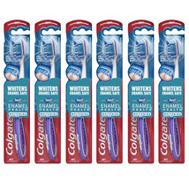 Pack of (6) New Colgate 360 Enamel Health Whitening Toothbrush, Soft - $20.99