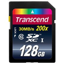 Transcend 128GB SDXC Class 10 Flash Memory Card Up to 30MB/s (TS128GSDXC10) - $45.99