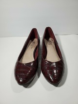 Cliffs White Mountain Shoes 11M Womens Flats Slip On Burgundy Casual - $21.19