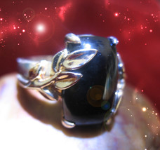 HAUNTED RING ANTIQUE SCRYING RING SCHOLARS GAZING TOOL EXTREME MAGICK SC... - $327.77