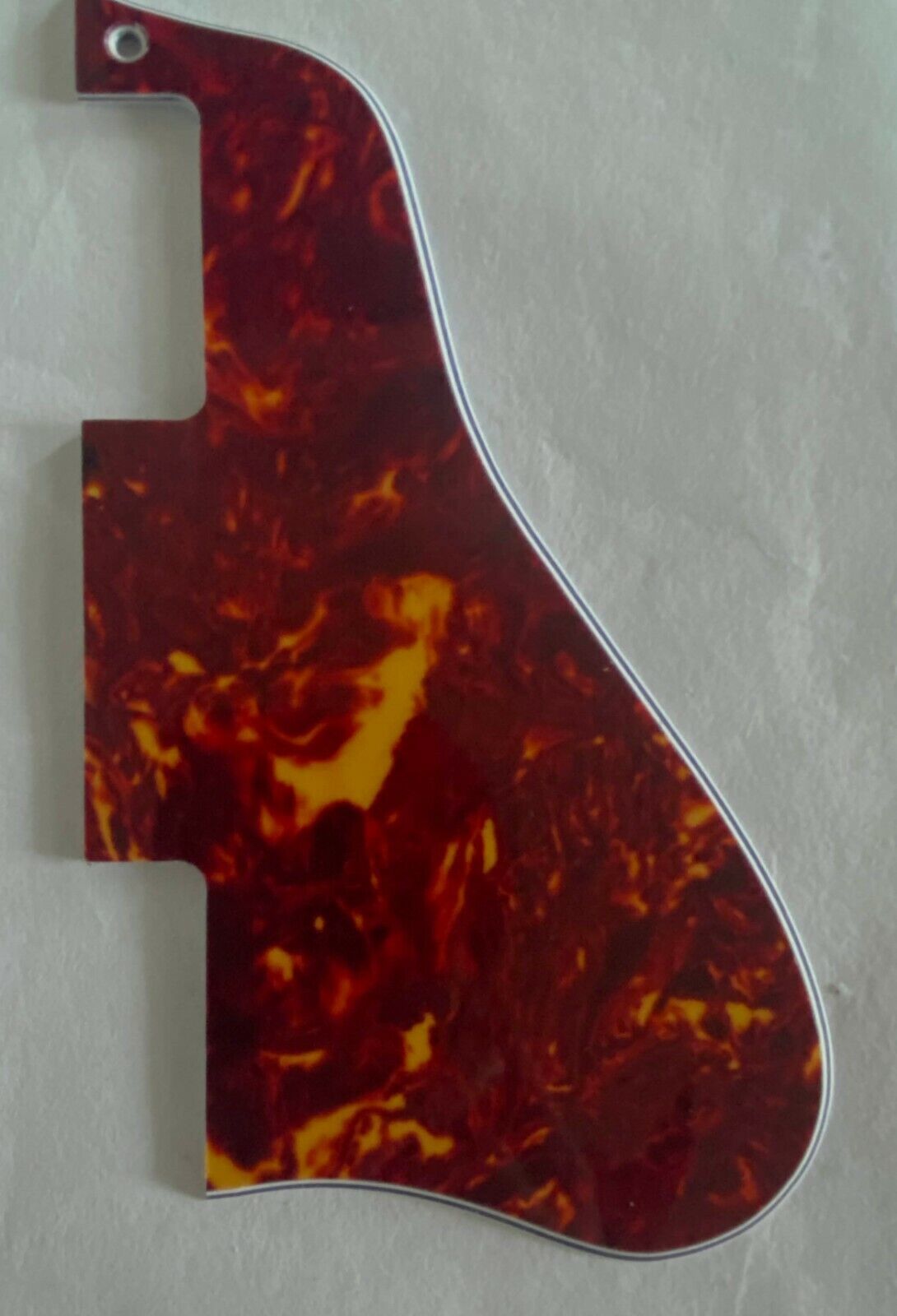Pickguard (protège-table) Pour Guitare Gibson ES-335 - Style Long, 4 Plis, Rouge Tortue