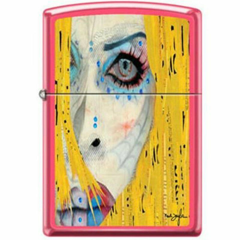 Primary image for Zippo Lighter - Neal Taylor Painted Face Neon Pink - 854227