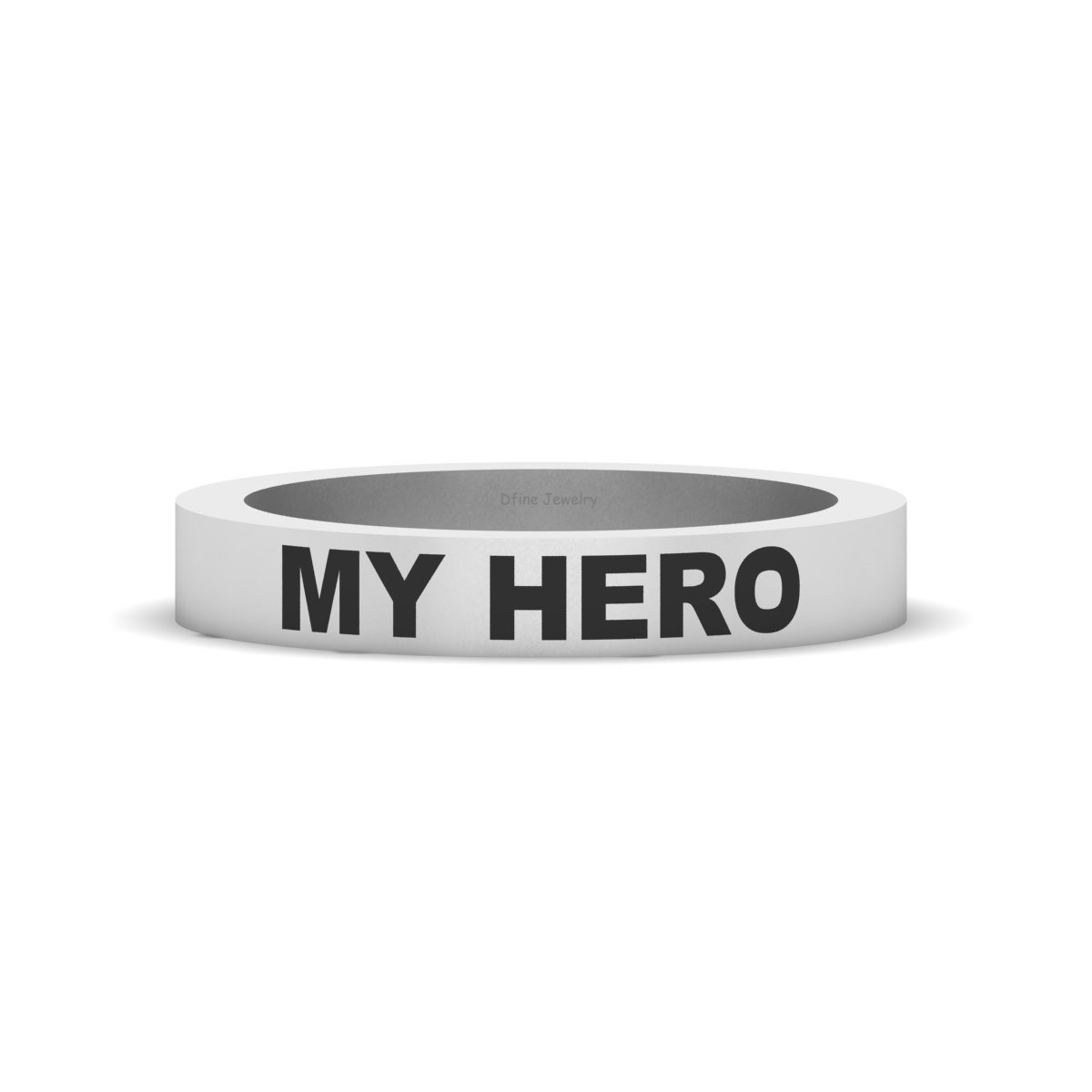 MY HERO Ring Band Anniversary Gift For Husband Father Daughter Ring Gift Unisex