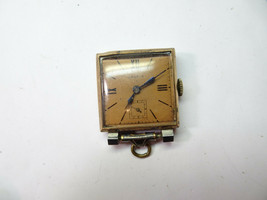 Geneve Garland 6 Jewel Movement Watch Runs Vintage For Restoration Missing Lugs - $111.27
