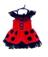 Authentic Kids Girls Size 3T Red &amp; Black Ladybug 1 Piece Halloween Costu... - $12.95
